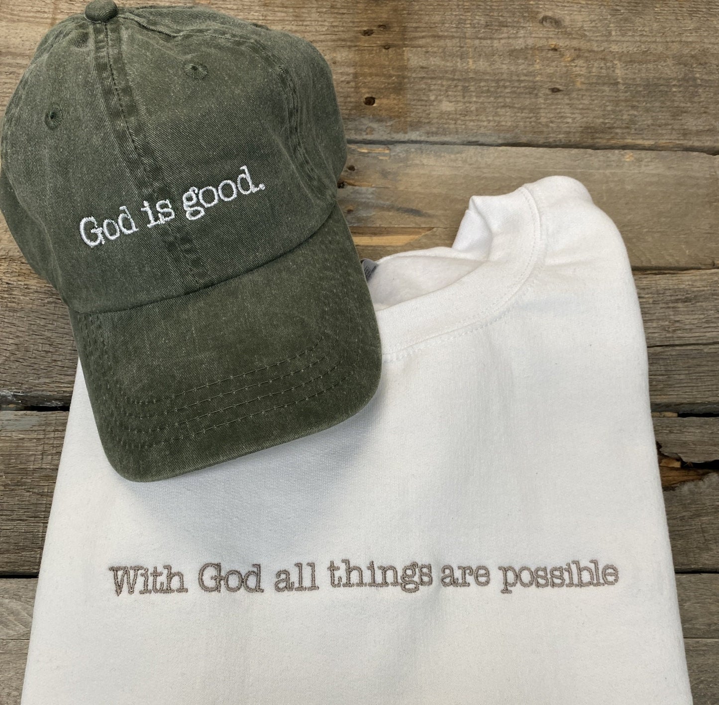 God is good baseball hat~christian baseball hat~Jesus~christian apparel~embroidered~faith apparel