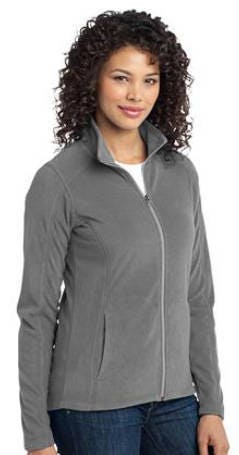 Correctional Nurse Jacket Handcuffs and Caduceus Navy Blue Ladies Lightweight Fleece Full Zip Customized