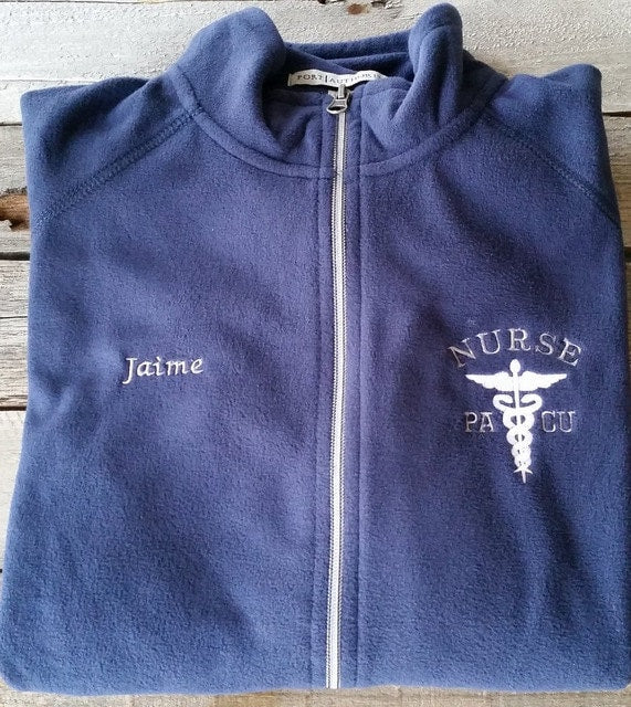 PACU Nurse Embroidered Fleece Jacket