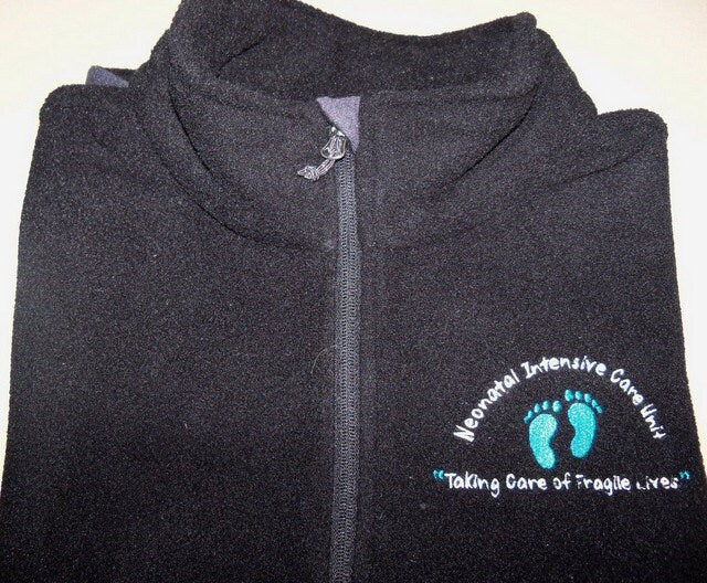 Neonatal Intensive Care Unit Embroidered Fleece Jacket