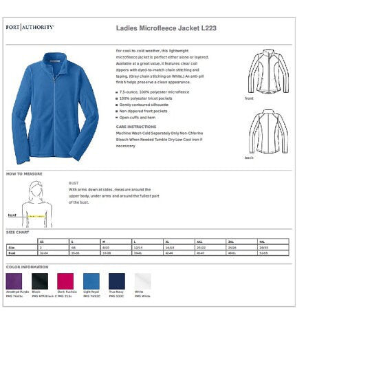 Correctional Nurse Embroidered Fleece Jacket
