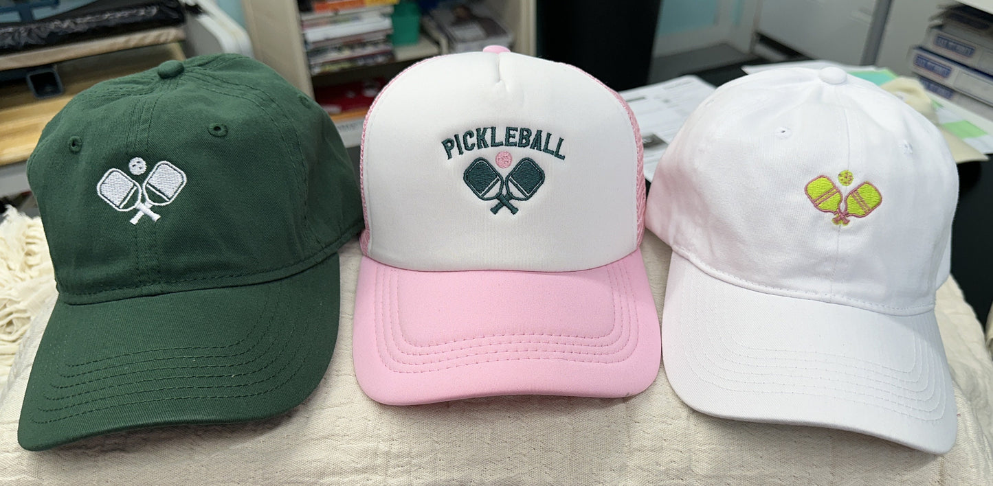 Pickleball hat~Pickleball Accessories~Pickleball Gift~embroidered~pigment dyed~baseball hat