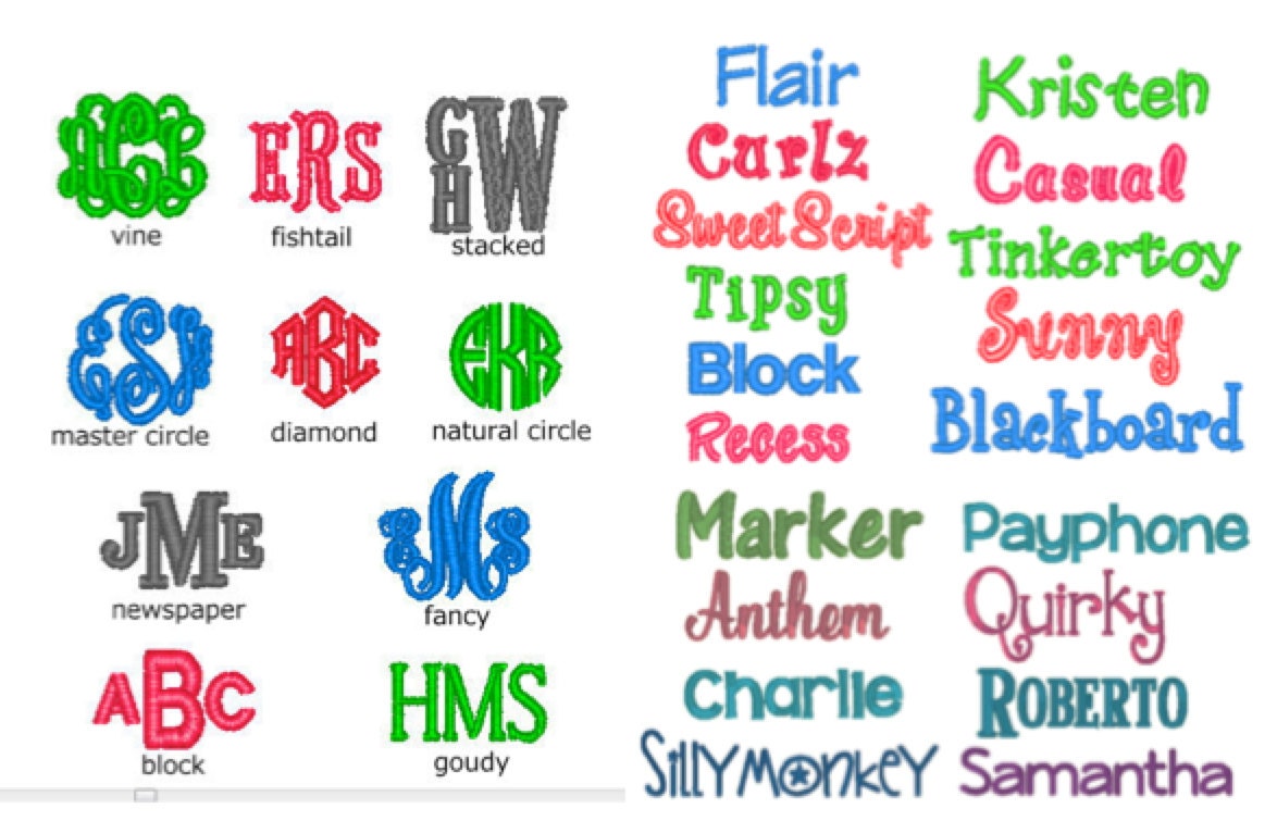 Kids Stacked Monogrammed Crewneck Sweatshirt Children Youth; Large Monogram Block