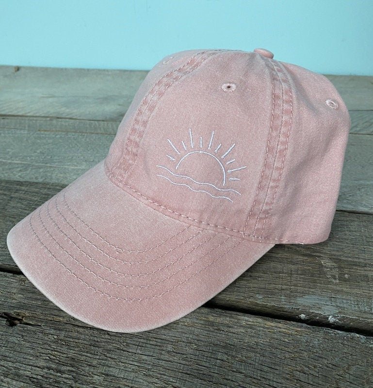 Beach baseball hat Sunshine Design ~Pigment Dyed~Unstructured-womens hat