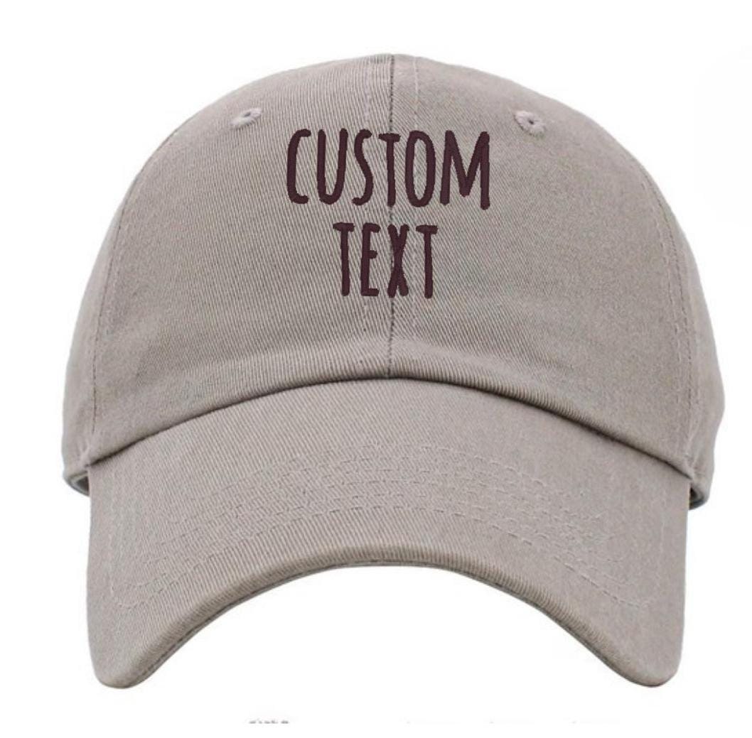 Custom Hat, Baseball Hat, Custom Embroidered hat, dad hat, unisex, Bachelorette, group hats, bridesmaid gift, personalized text hat