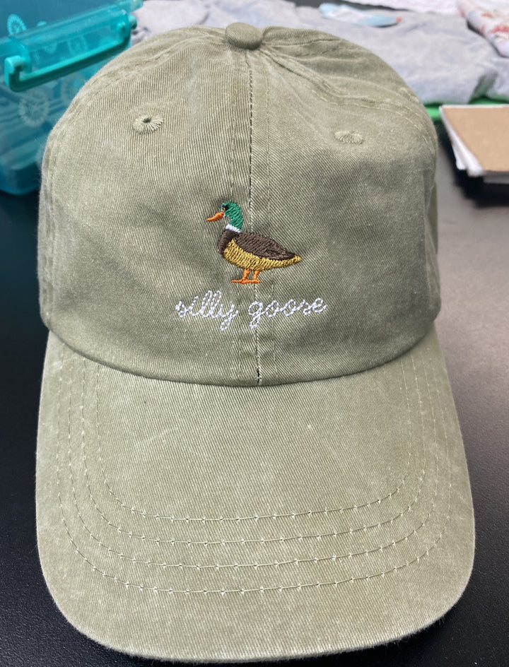 Duck Embroidered Dad hat baseball hat~fall hat