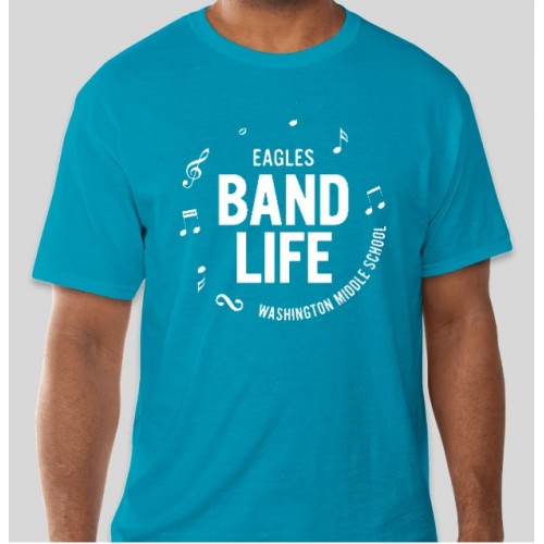 WMS Bandlife Turquoise T shirt