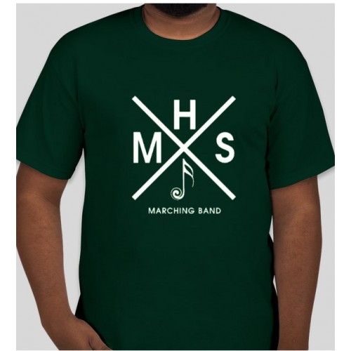 Mehlville Marching Band Forest Green Short Sleeve T Shirt