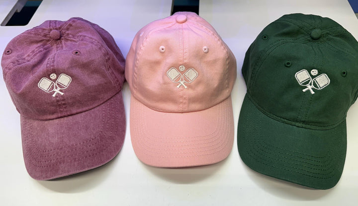 Pickleball hat~Pickleball Accessories~Pickleball Gift~embroidered~pigment dyed~baseball hat