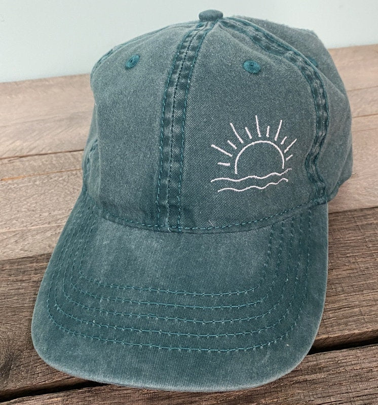 Beach baseball hat Sunshine Design ~Pigment Dyed~Unstructured-womens hat