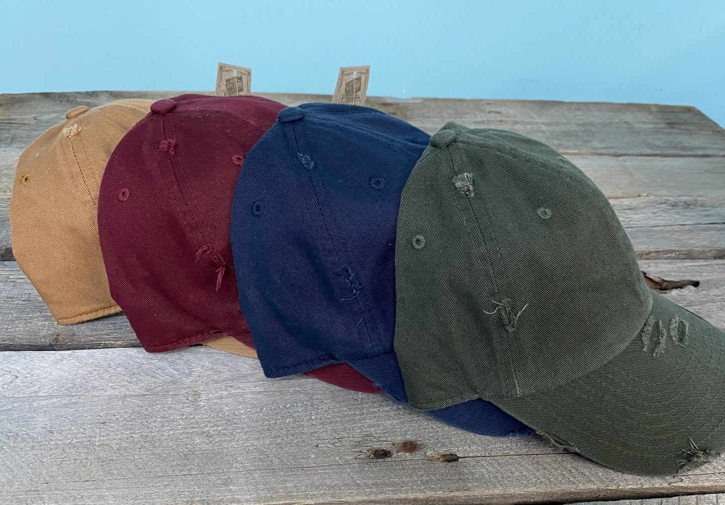 Sunshine Ocean Embroidered Dad hat ~pigment dyed~beach~lake~waves