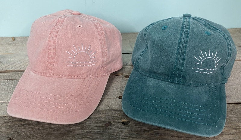 Beach baseball hat Sunshine Design ~Pigment Dyed~Unstructured-womens hat