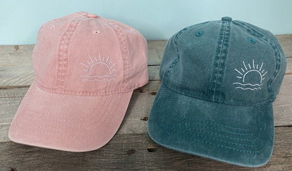 Beach baseball hat Sunshine Design ~Pigment Dyed~Unstructured-womens hat