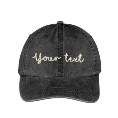 Custom Baseball Hat-You Choose Your Wording,Font and Hat Color