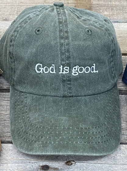 God is good baseball hat~christian baseball hat~Jesus~christian apparel~embroidered~faith apparel