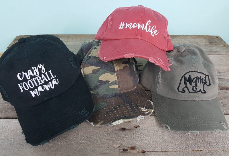 Lakelife Distressed Baseball Hatl Adjustable Metal Back Multiple Colors Free Shipping