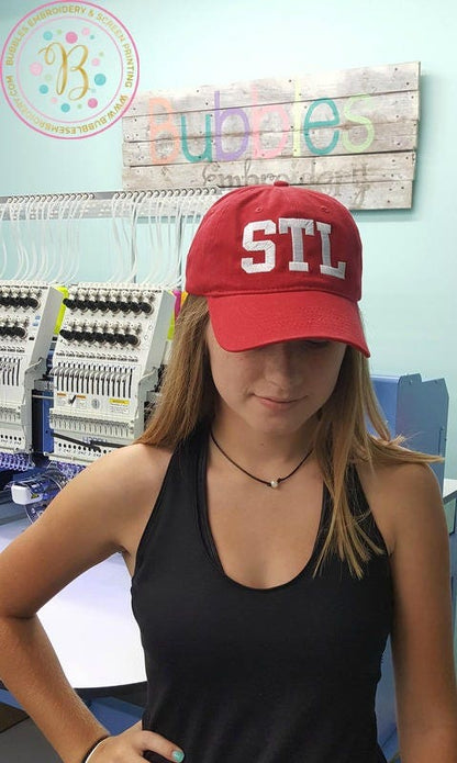 STL hat- baseball hat- St. Louis ball cap- St. Louis apparel