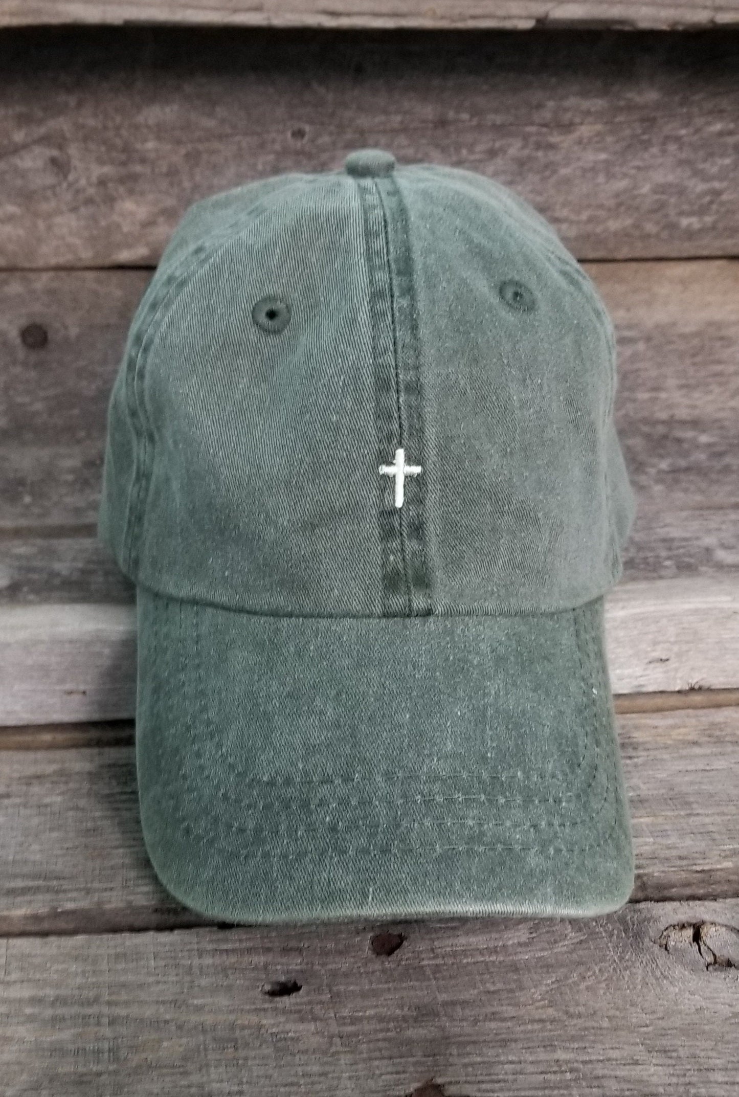 So Will I -Christian saying pigment dyed dad hat, baseball handwritten. Faith dad cap, maroon, forest, navy. Embroidered cross hat
