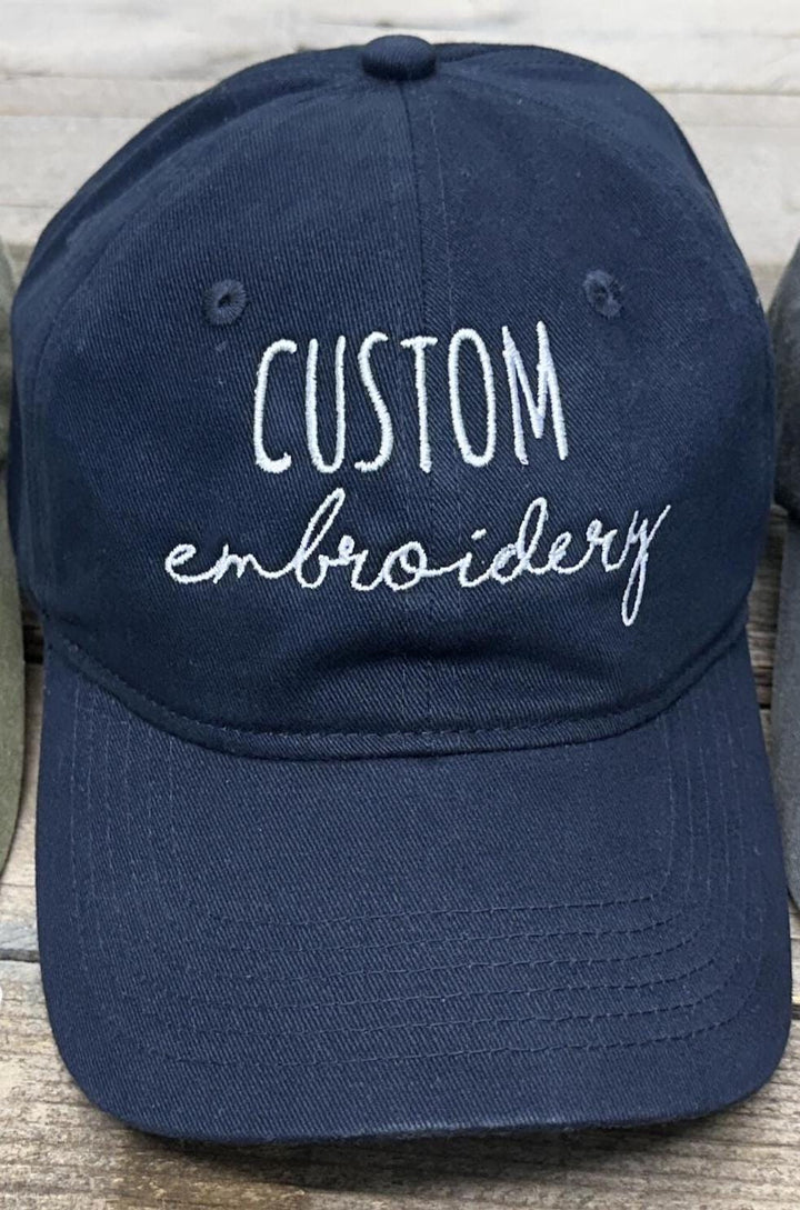 Custom Text Hat, Baseball Hat, Custom Embroidered hat, dad hat, unisex, Bachelorette, group hats, bridesmaid gift,  personalized text hat