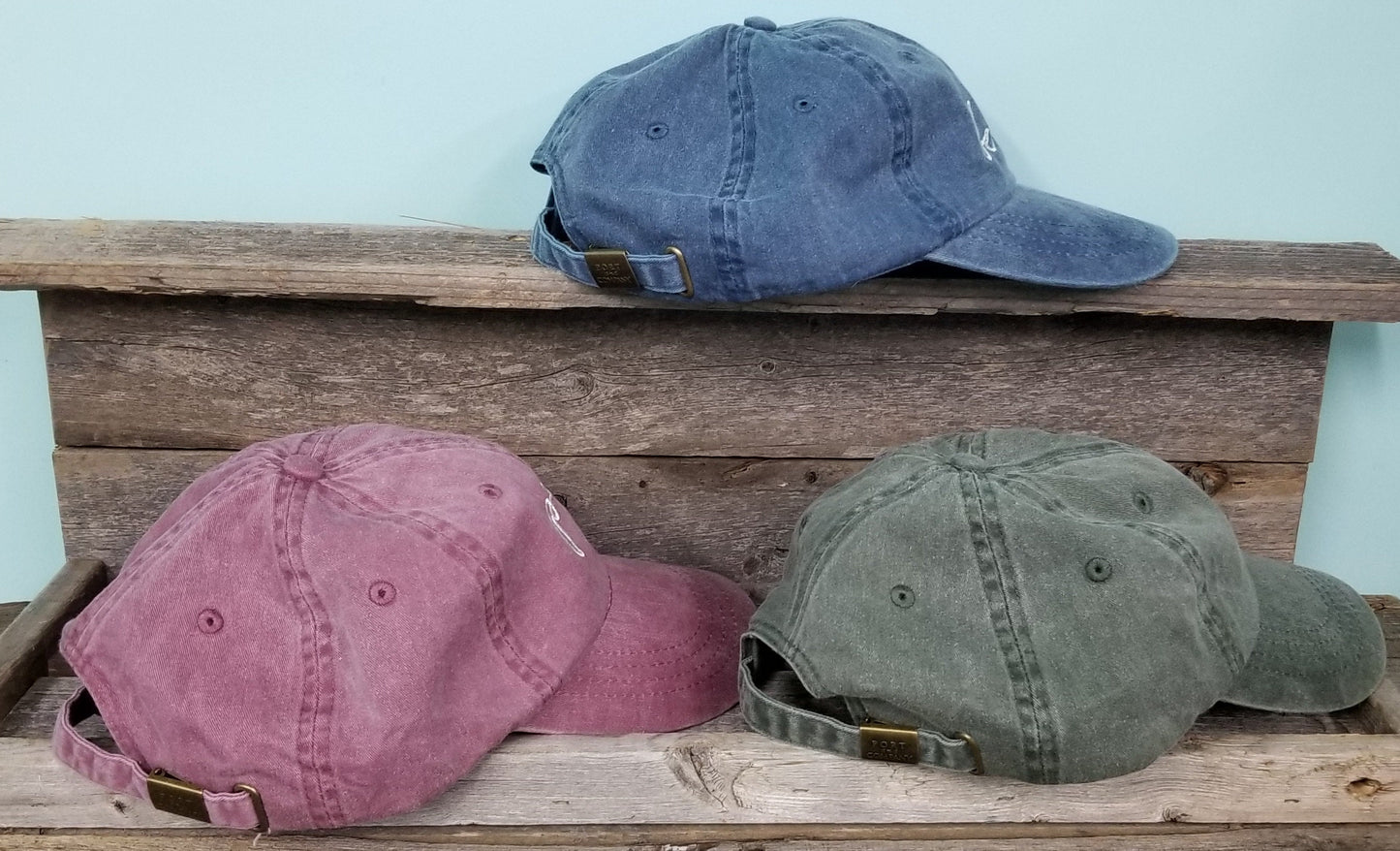 Pigment dyed dad hat with tiny embroidered cross, baseball hat, handwritten. Faith, Christian embroidered unstructured hat