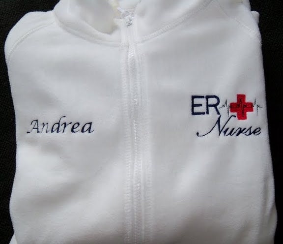 ER Nurse Fleece Embroidered Jacket