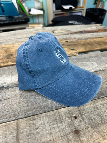 Frenchie Bulldog Baseball Hat~pigment navy~ french bulldog~dad hat~embroidered
