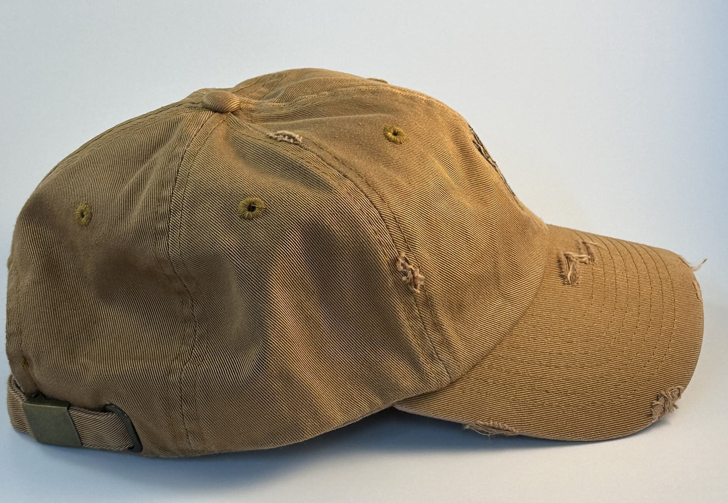 Frenchie Bulldog Baseball Hat~Mustard~french bulldog~dad hat~embroidered~distressed hat
