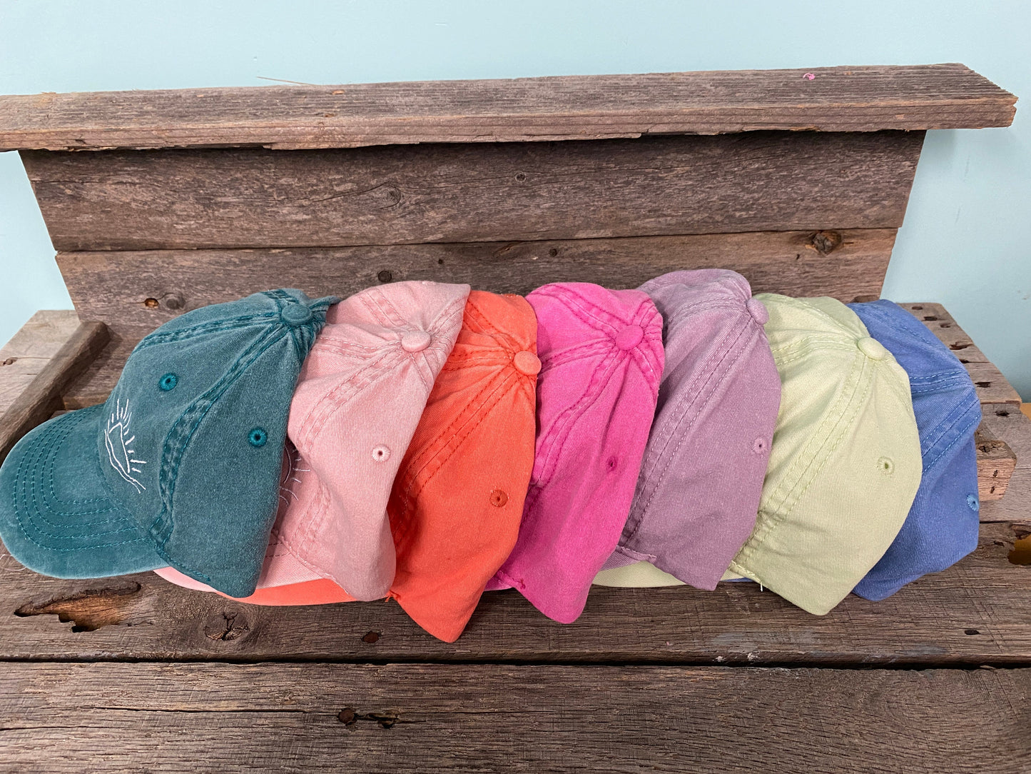 Beach baseball hat Sunshine Design ~Pigment Dyed~Unstructured-womens hat