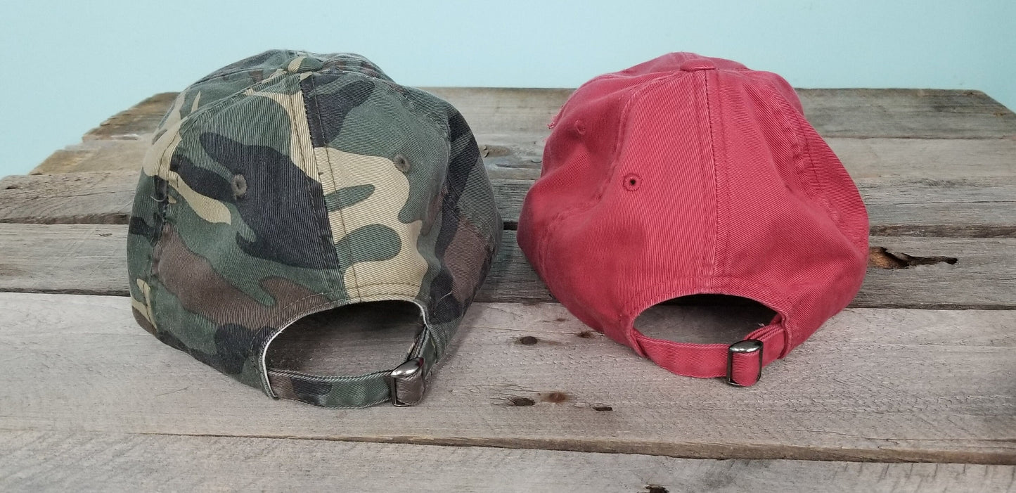 Lakelife Distressed Baseball Hatl Adjustable Metal Back Multiple Colors Free Shipping