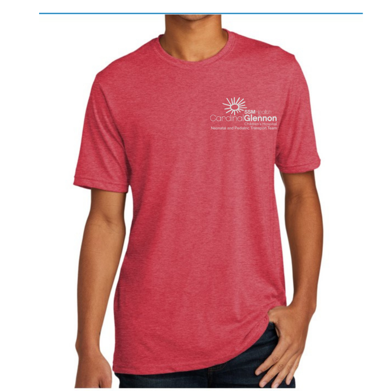 Next Level Unisex Short Sleeve Tee w/Cardinal Glennon Transport Team Logo