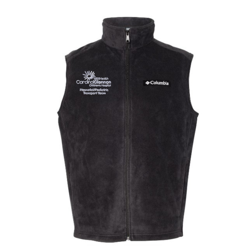 Columbia Vest w/embroidered CG transport team logo