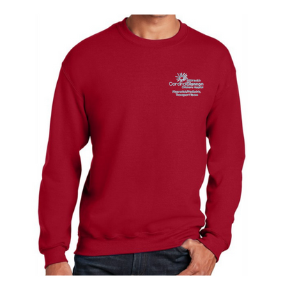 Crewneck Sweatshirt w/Cardinal Glennon Transport Team Logo