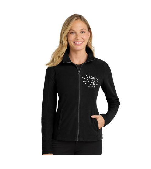 Ladies Full Zip Lightweight Fleece w/STARS logo