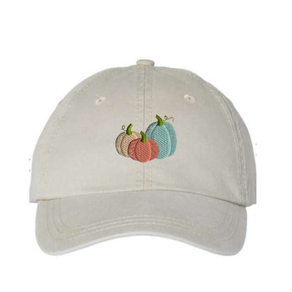 Ghost Embroidered Dad hat ~pigment dyed~spooky ghost~halloween baseball hat~fall hat
