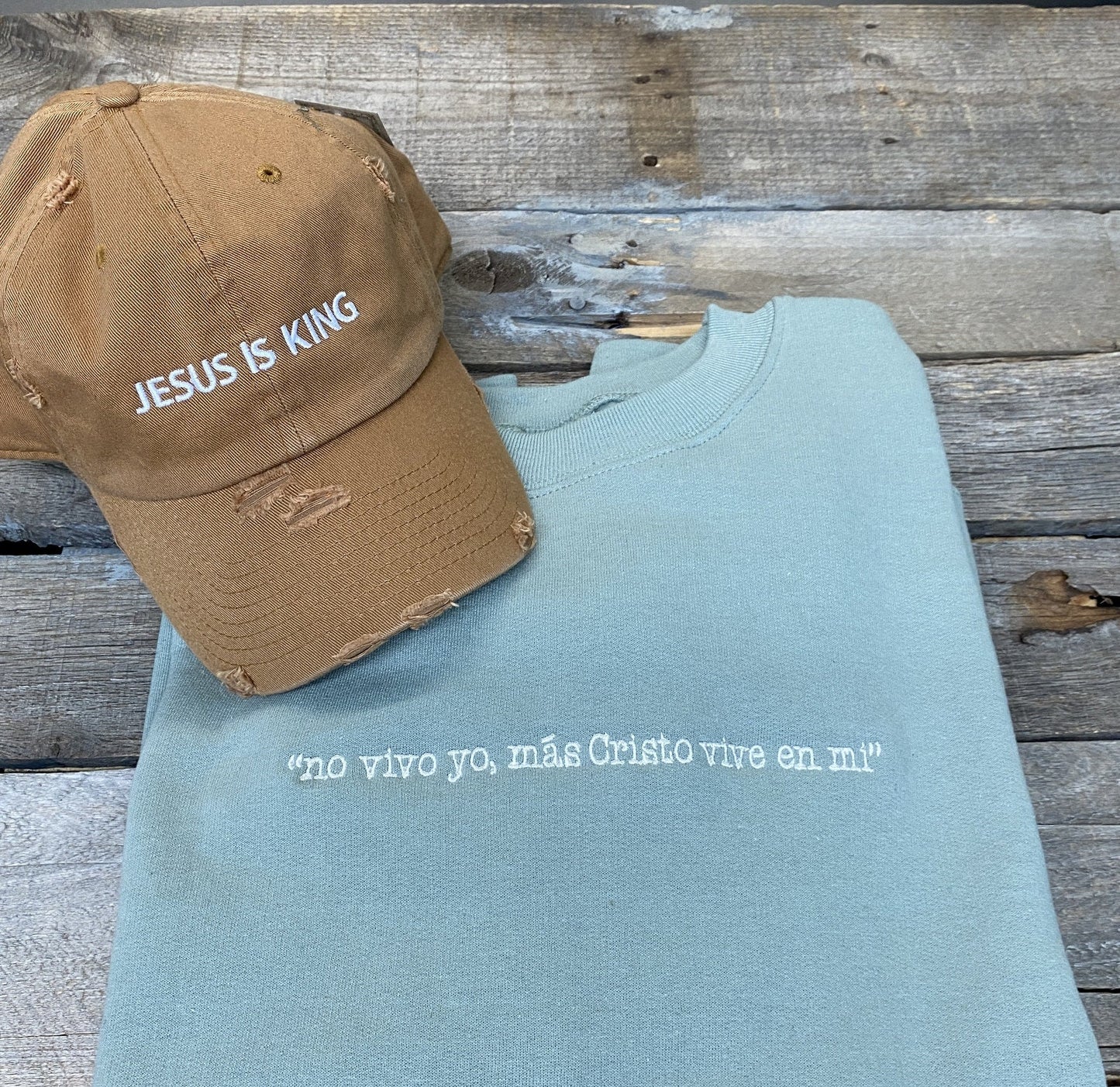 Jesus is King baseball hat~christian baseball hat~Jesus~christian apparel~embroidered~faith apparel