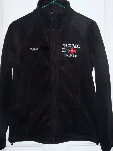 ER Nurse Fleece Embroidered Jacket