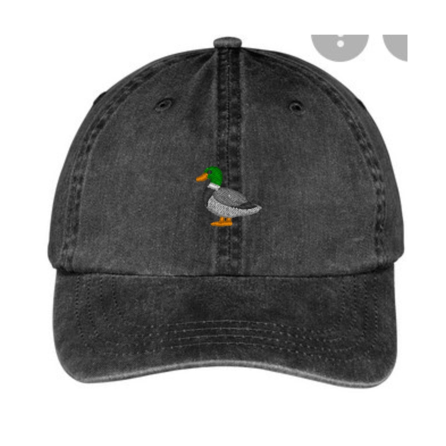 Charcoal Duck Embroidered Dad hat  baseball hat~fall hat
