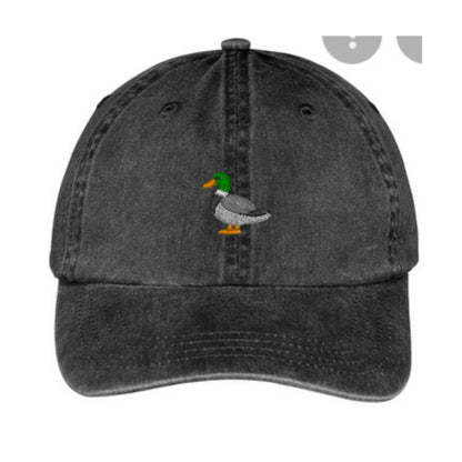 Charcoal Duck Embroidered Dad hat  baseball hat~fall hat