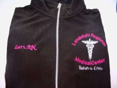 Nurse Fleece Jacket-Gray White Navy Black Registered ER Surge Tech Mother Baby