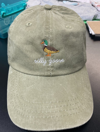 Duck Embroidered Dad hat  baseball hat~fall hat
