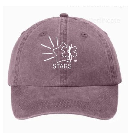 STARS pigment dyed baseball cap