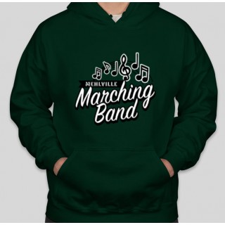 Mehlville Band Forest Green Pullover Hoodie