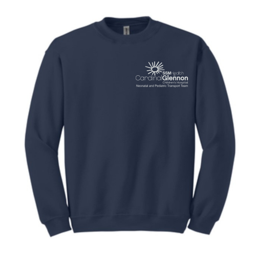 Crewneck Sweatshirt w/Cardinal Glennon Transport Team Logo