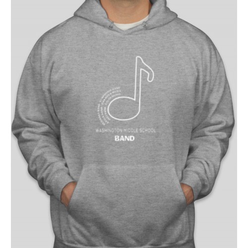 WMS Band gray hoodie